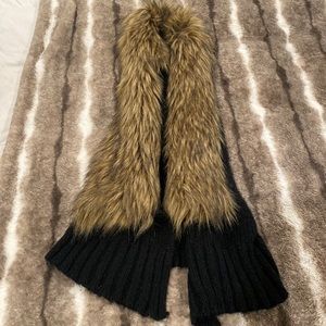 BB Dakota Faux Fur Sweater Vest